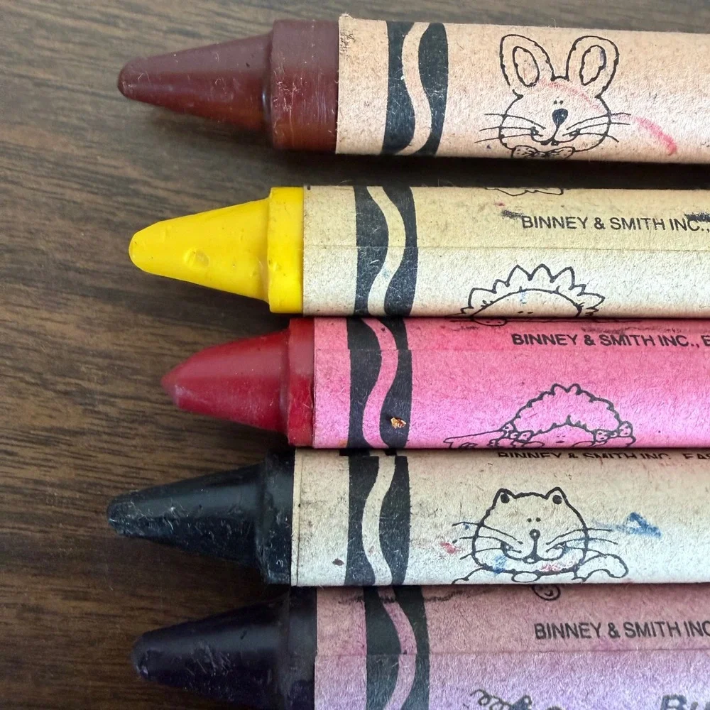 Vintage Crayola So Big Crayons 8 Count Binney & Smith 1988 USA Large Art Set